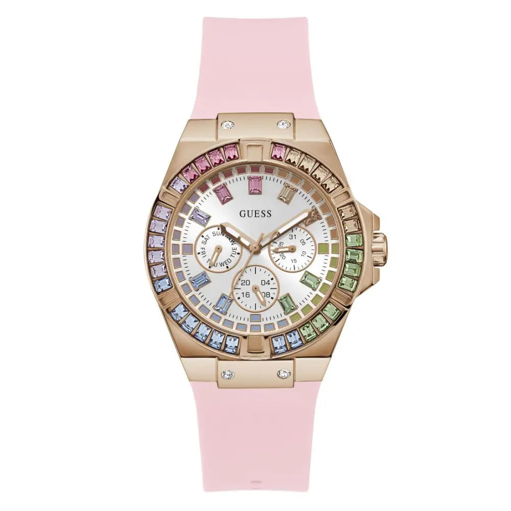 Montre analogique Guess pour femme cadran blanc 39 mm référence GW0541L2